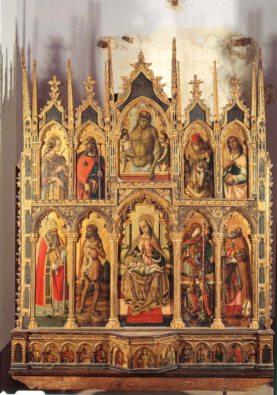Madonna col Bambino e santi, polittico da Carlo Crivelli