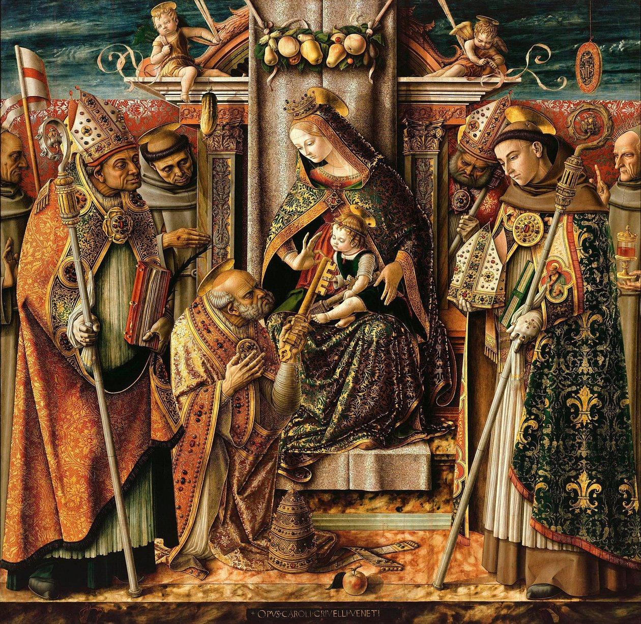 La consegna delle chiavi, c. 1490 da Carlo Crivelli