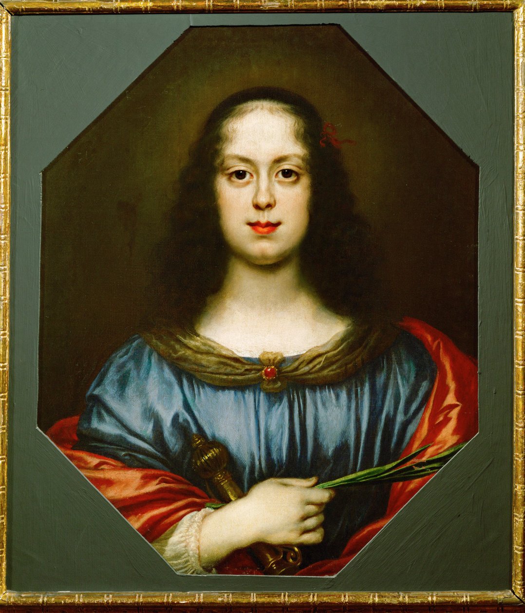 Vittoria della Rovere, figlia di Federigo Ubaldo di Urbino, moglie del Granduca Ferdinando II di Toscana, come Santa Caterina (olio su tela) da Carlo Dolci