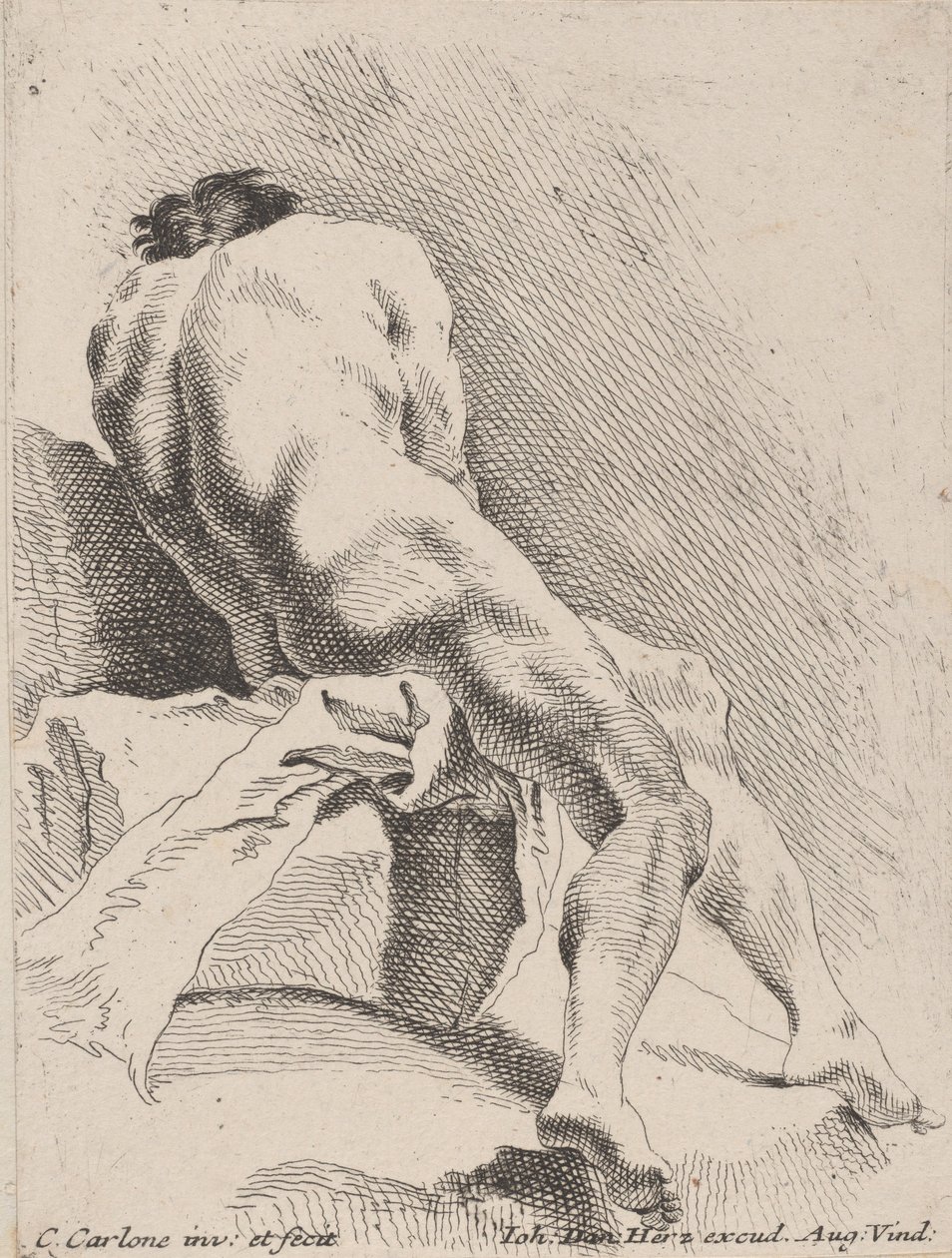 Studio accademico, visto da dietro, 1725-75 da Carlo Innocenzo Carloni