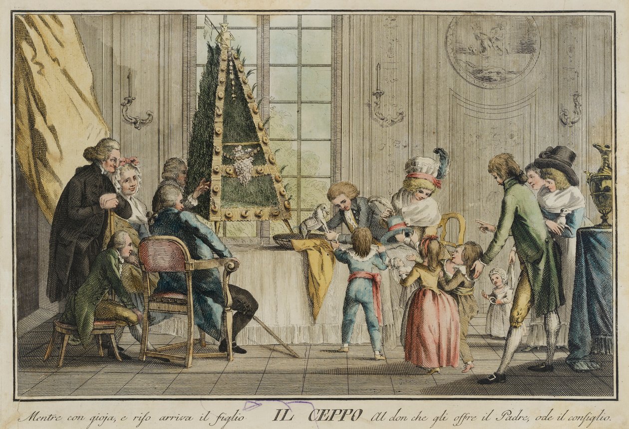 Il ceppo, dal portfolio Giochi, intrattenimenti e feste annuali che si usano in Toscana e specialmente a Firenze da Carlo Lasinio