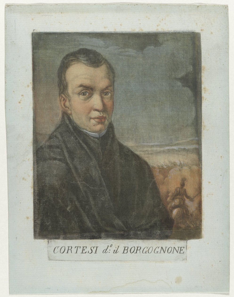 Ritratto del Pittore Jacques Courtois da Carlo Lasinio