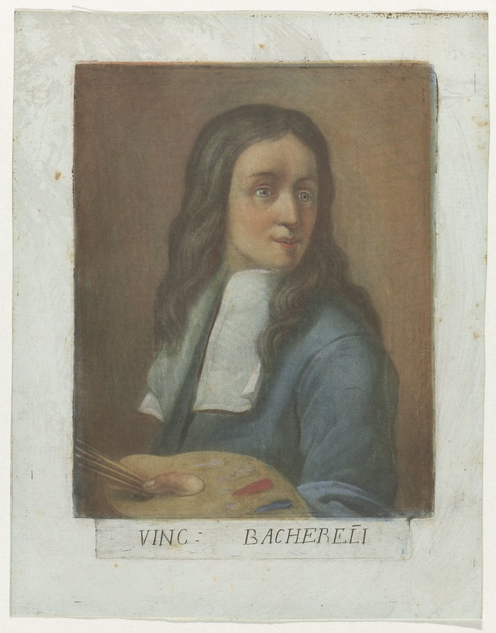 Ritratto del pittore Vincenzo Bachereli da Carlo Lasinio