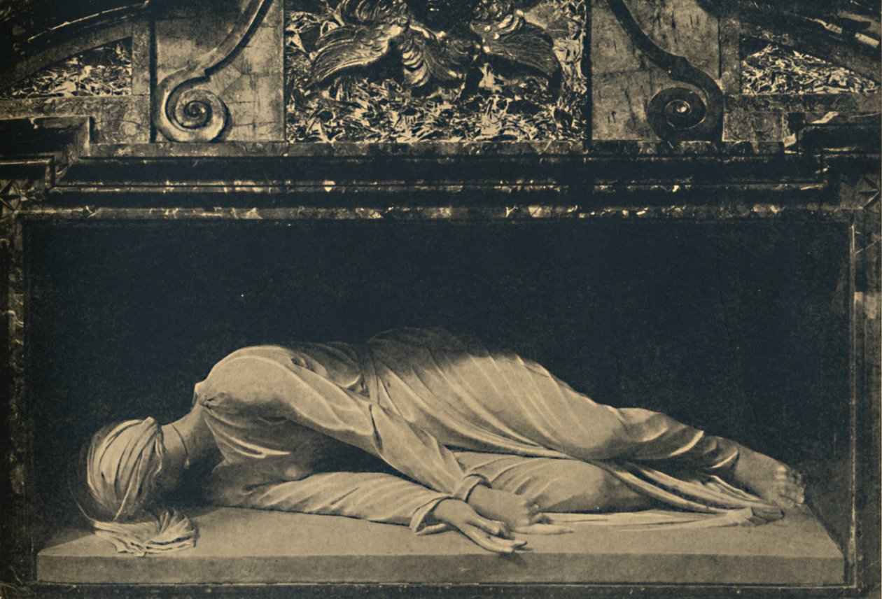 Roma - Basilica di Santa Cecilia. - Statua della Santa di Maderno, 1910 da Carlo Maderno