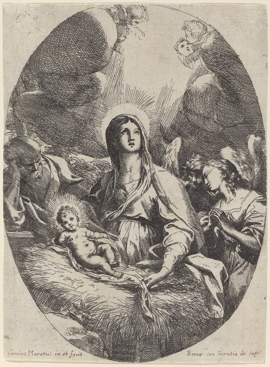 La Sacra Famiglia con angeli da Carlo Maratta