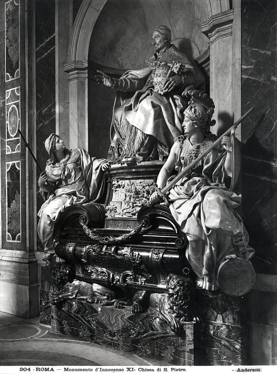 Monumento a Papa Innocenzo XI, c.1697 (marmo) da Carlo Maratta or Maratti