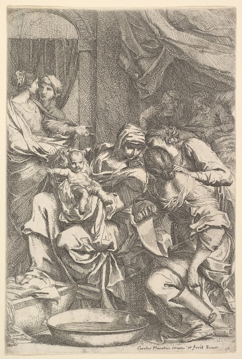 La nascita della Vergine da Carlo Maratta or Maratti