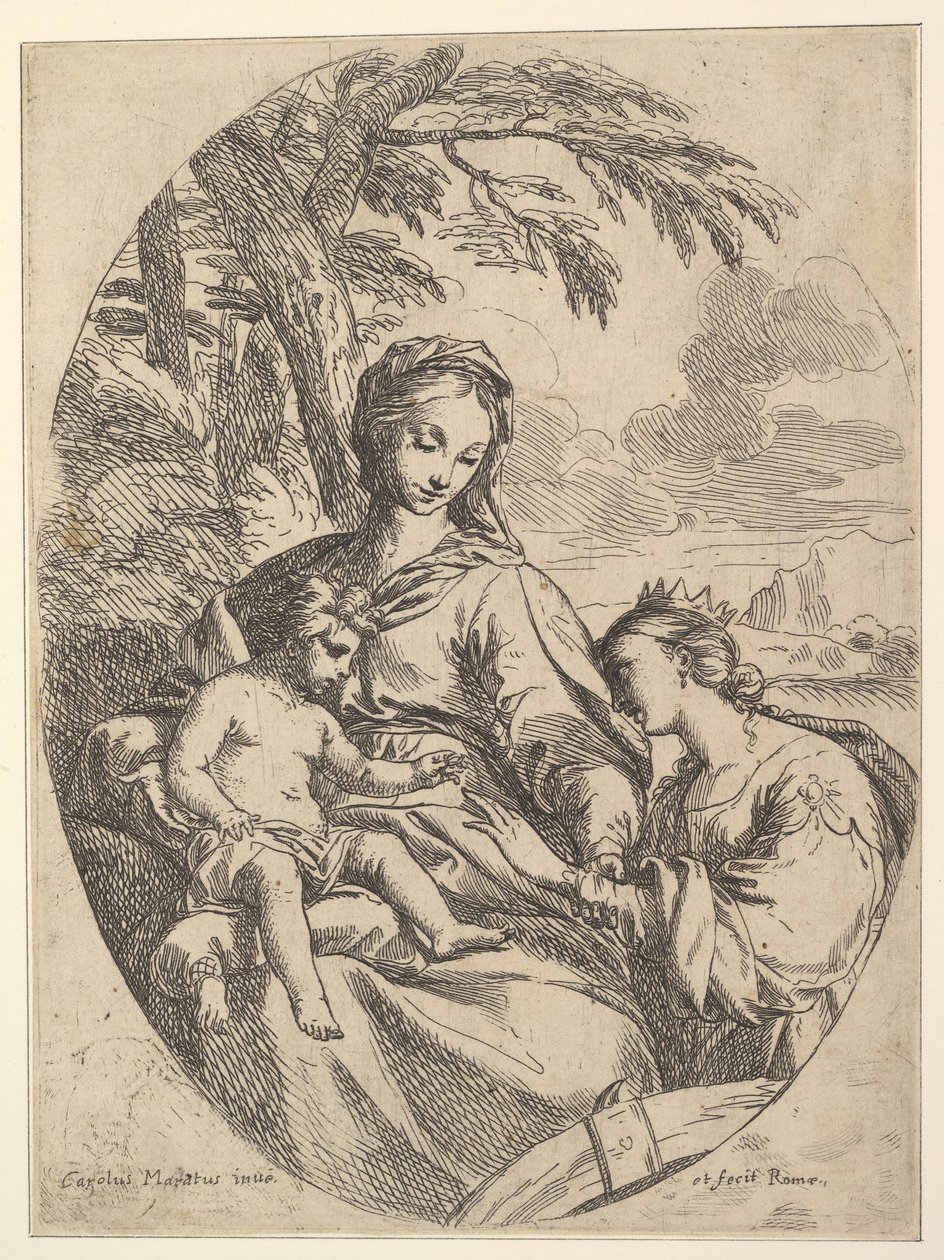 Il matrimonio di Santa Caterina da Carlo Maratta or Maratti