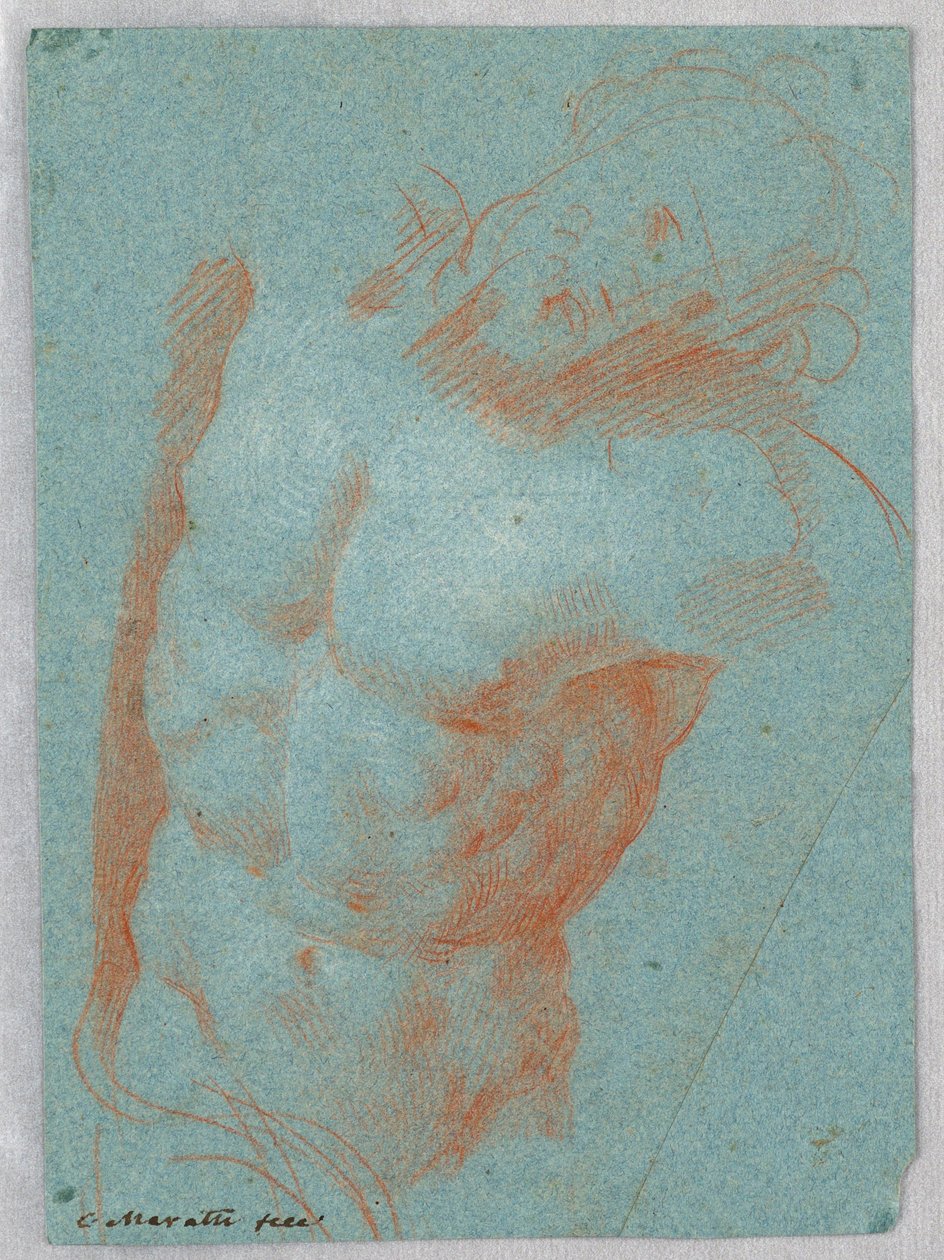 Disegno, Torso di Cristo morto, 1650-1700 da Carlo Maratti