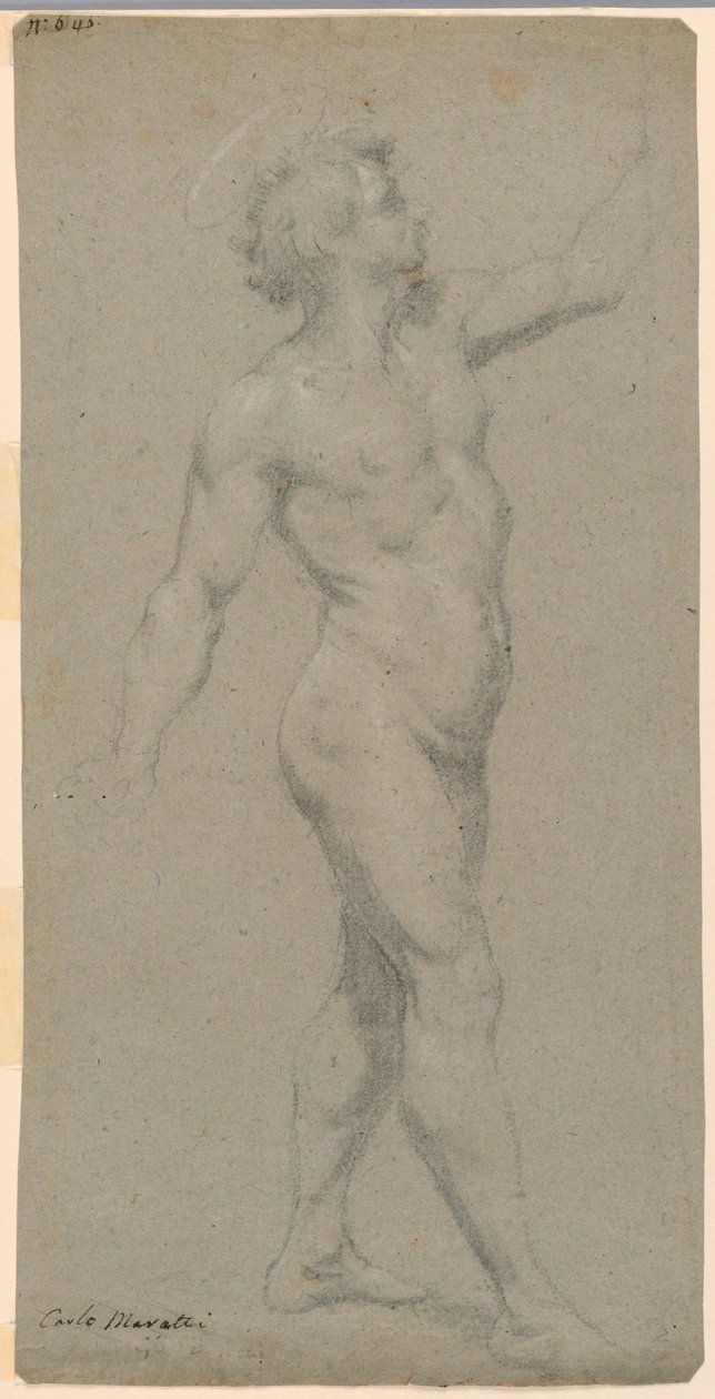 Studi di un nudo maschile da Carlo Maratti