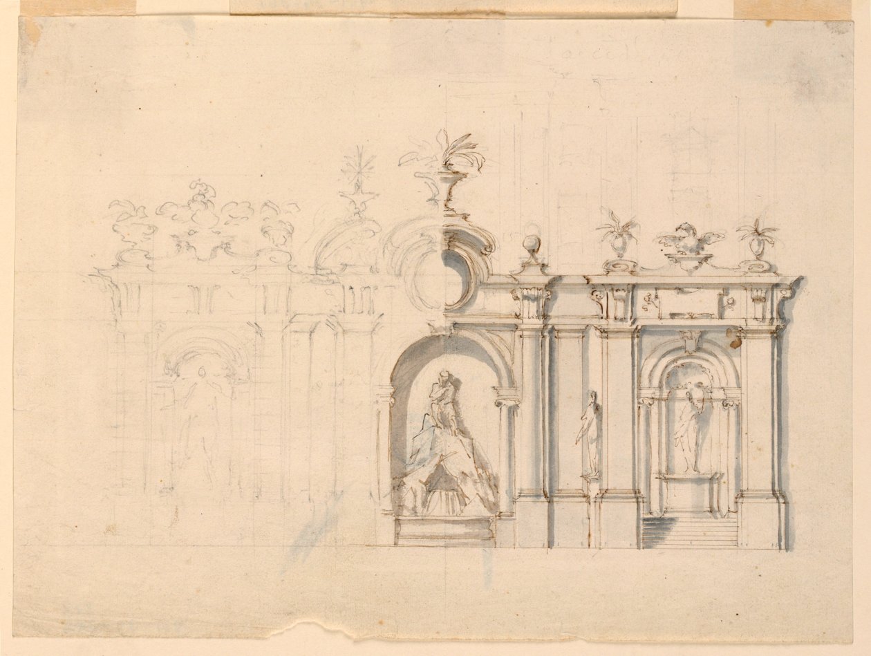 Colonnato con Fontana da Carlo Marchionni