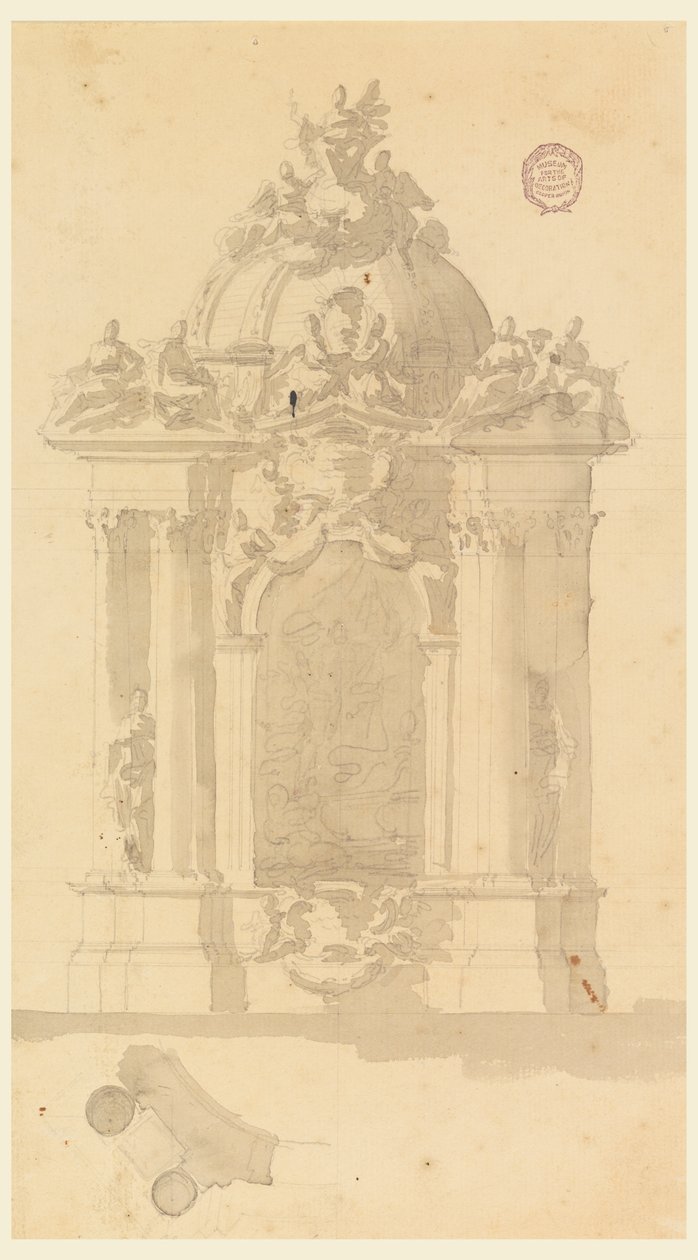 Disegno per un altare da Carlo Marchionni