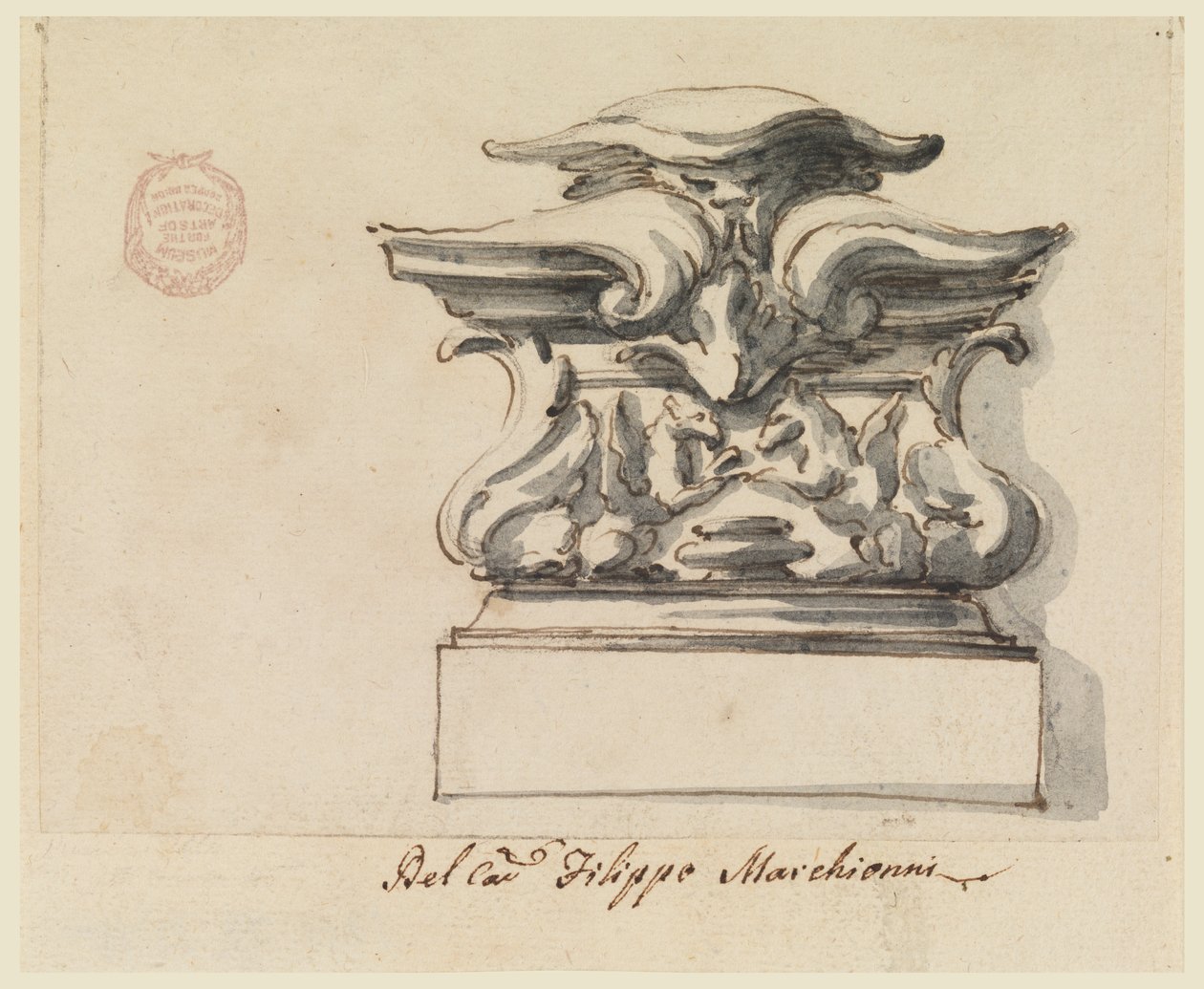 Progetto per un ornamento da Carlo Marchionni
