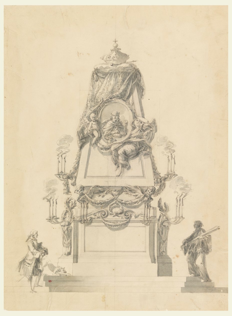 Disegno, Catafalco per un re, 1765 ca. da Carlo Marchionni