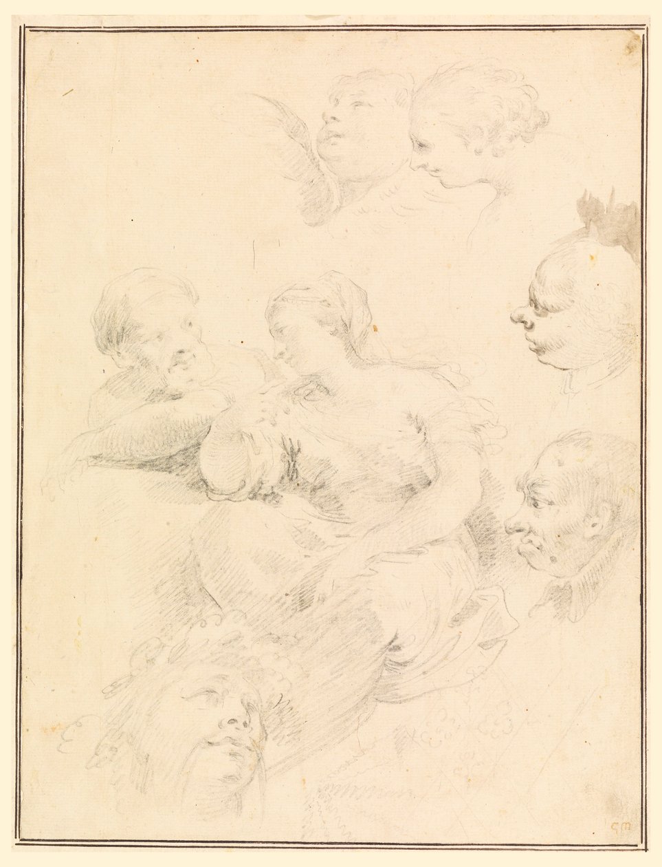Disegno, Schizzi figurativi, 1775 da Carlo Marchionni