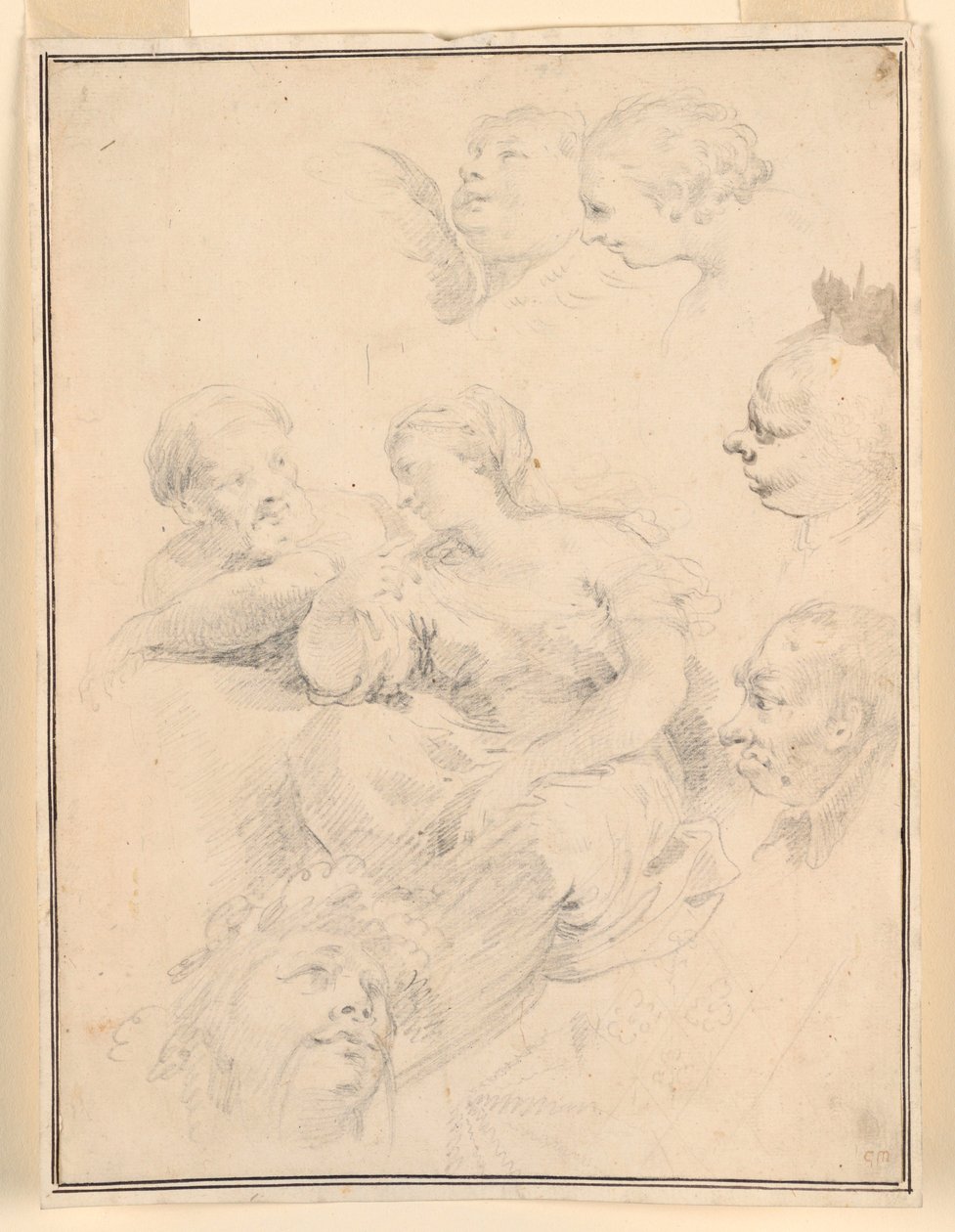 Disegno, Schizzi figurativi, 1775 da Carlo Marchionni