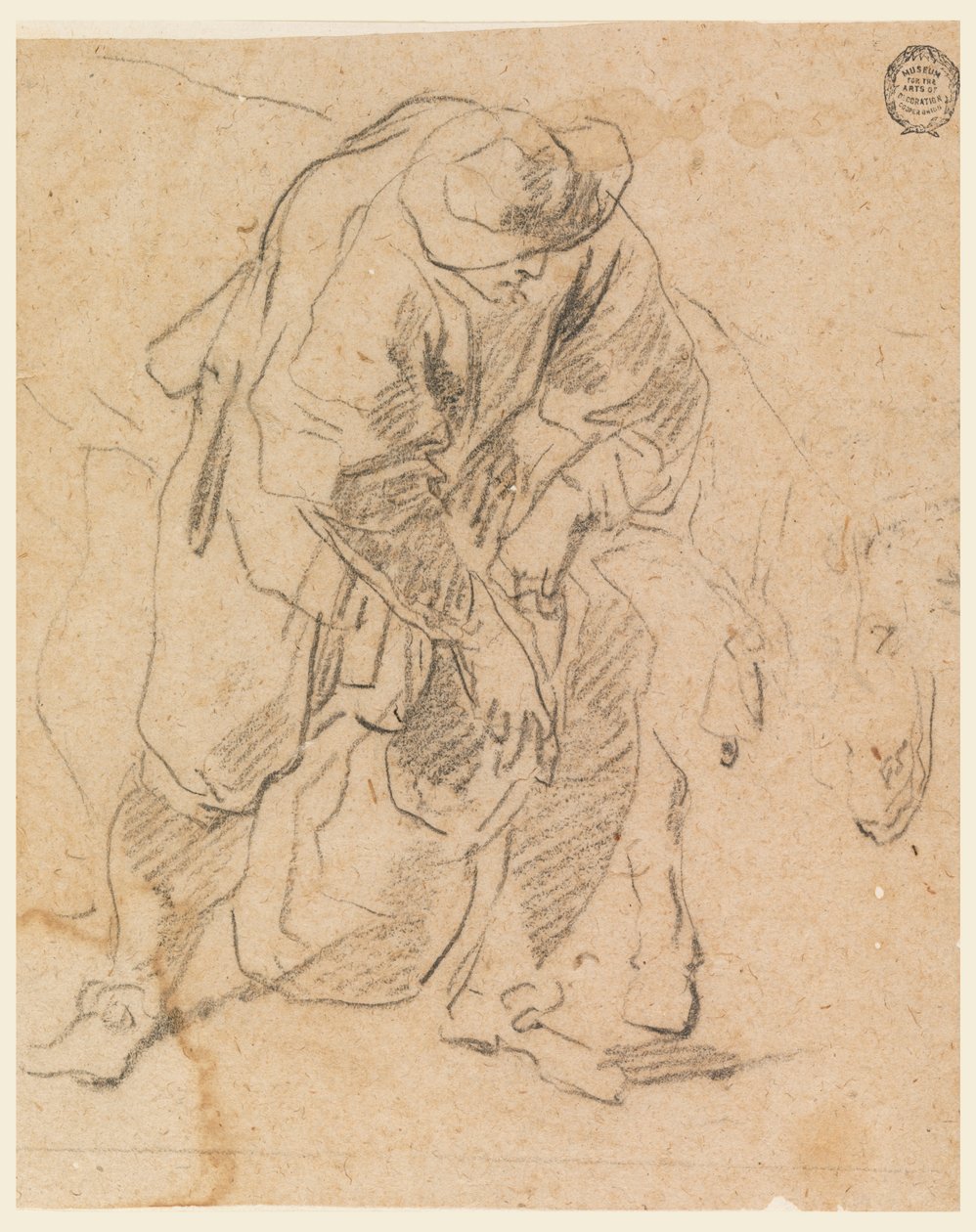 Disegno, Contadino con borsa, 1728-78 da Carlo Marchionni