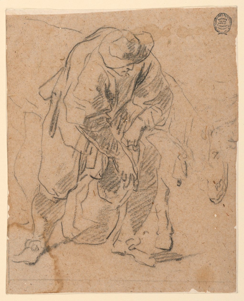 Disegno, Contadino con borsa, 1728-78 da Carlo Marchionni