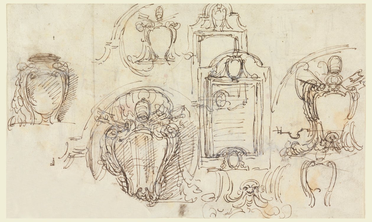 Disegno, schizzi, 1740-58 da Carlo Marchionni