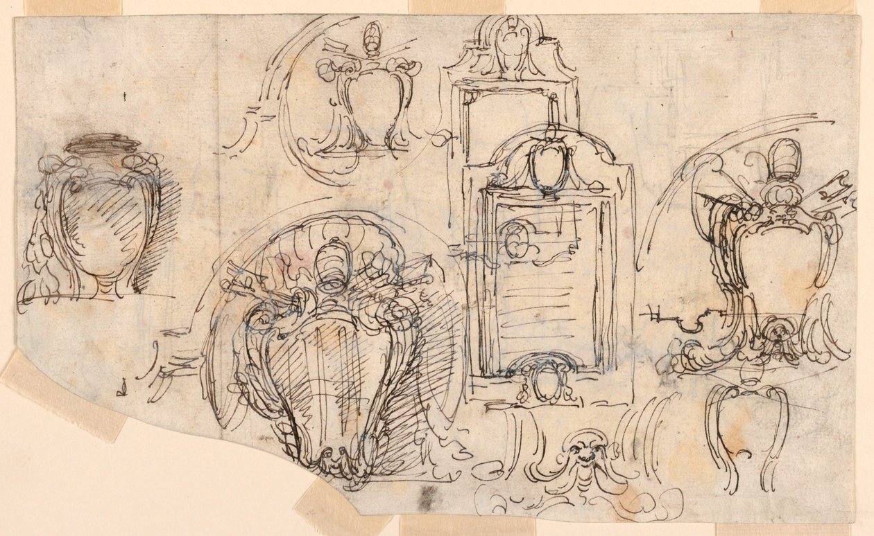 Disegno, schizzi, 1740-58 da Carlo Marchionni