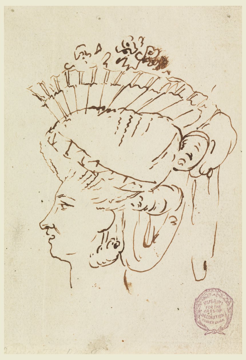 Testa di donna con cappello da Carlo Marchionni