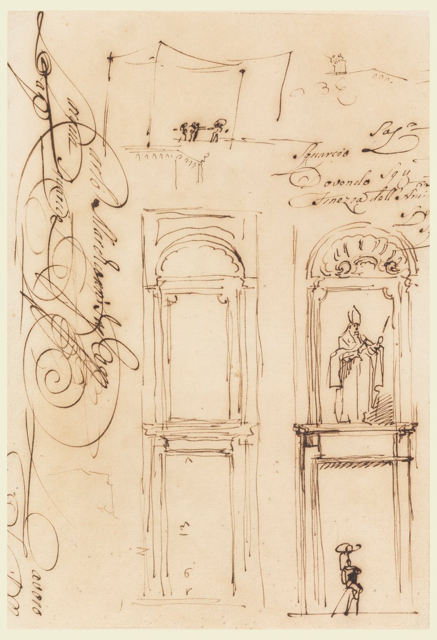 Schizzi e scrittura da Carlo Marchionni