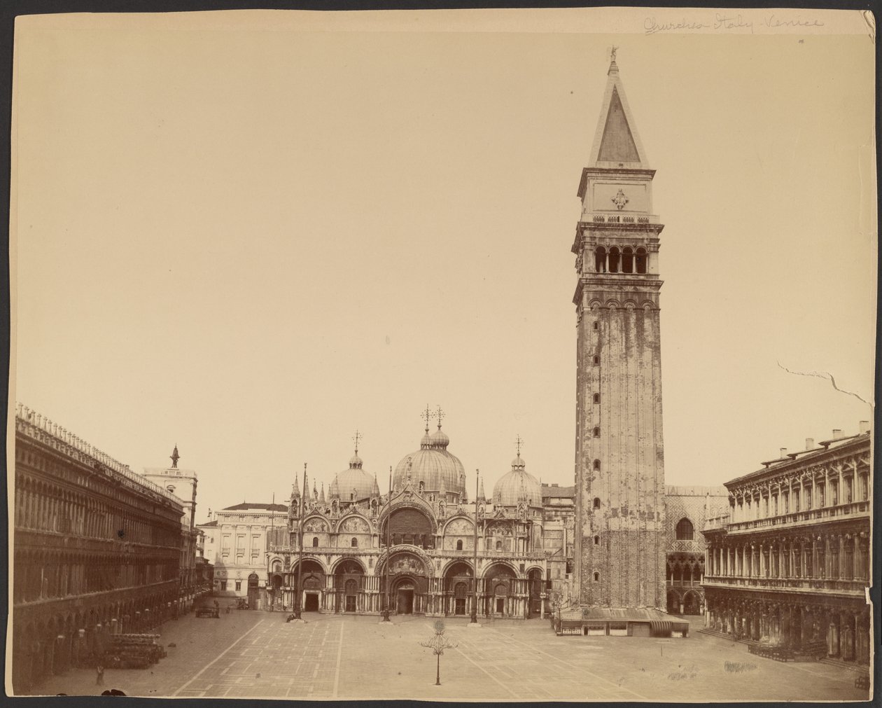 Basilica di San Marco con campanile, Venezia da Carlo Naya