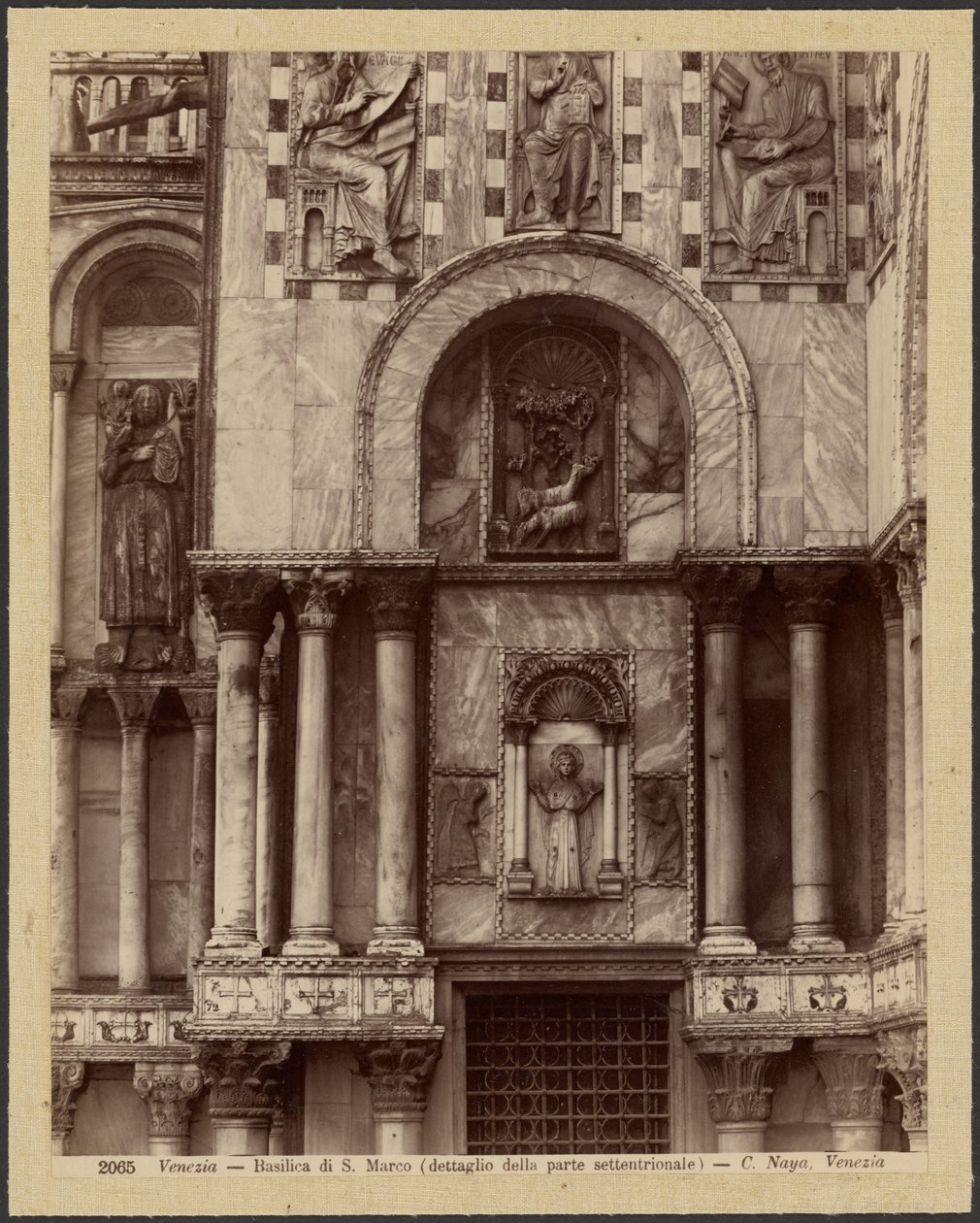Basilica di San Marco - dettaglio della sezione settentrionale da Carlo Naya
