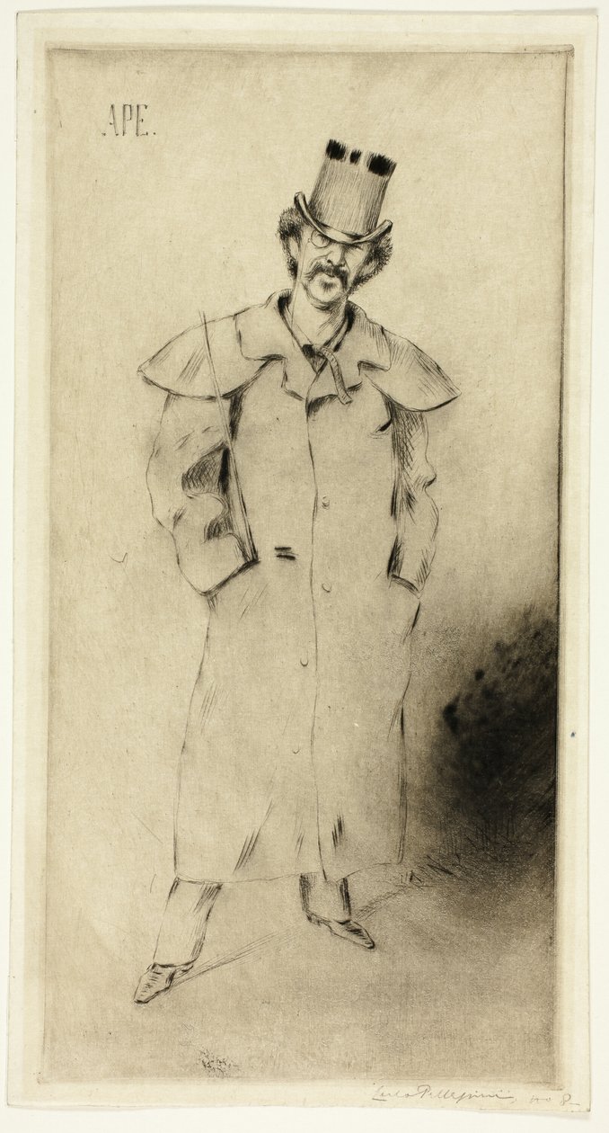 Ritratto di Whistler da Carlo Pellegrini