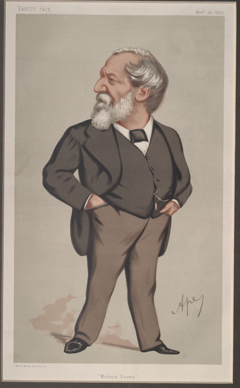 Robert Browning, Vanity Fair, 1875-11-20 da Carlo Pellegrini
