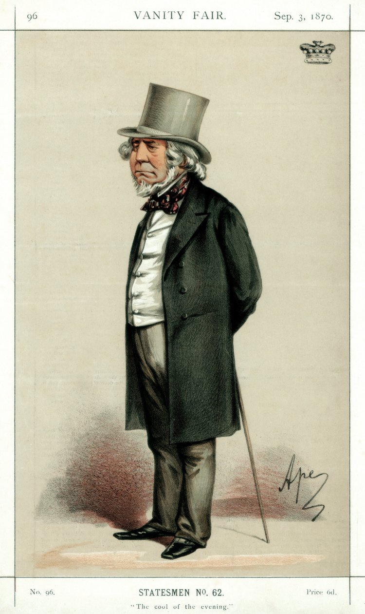 La frescura della sera, Lord Houghton, poeta e politico inglese, 1870 da Carlo Pellegrini
