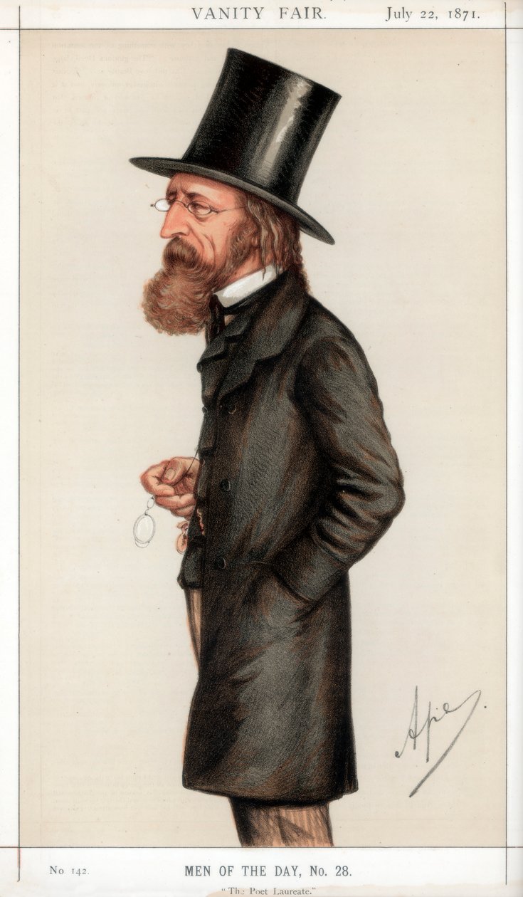 Il poeta laureato, 1871 da Carlo Pellegrini