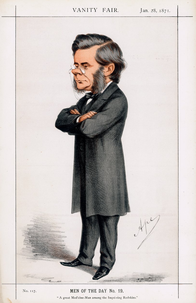 Thomas Henry Huxley, biologo britannico da Carlo Pellegrini