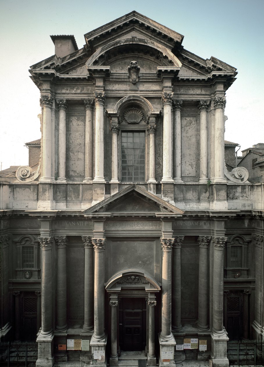 Facciata della Chiesa da Carlo Rainaldi
