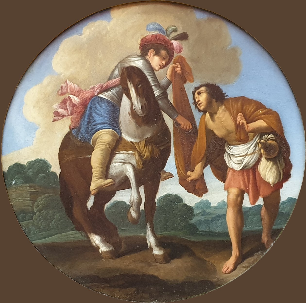 Tedesco: Der Heilige Martin und der Bettler San Martino e il mendicante da Carlo Saraceni