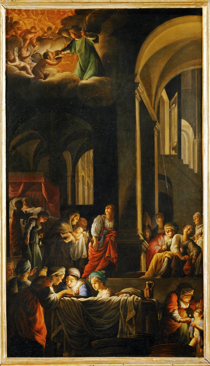La naissance de la Vierge - Nascita della Vergine Maria ... da Carlo Saraceni