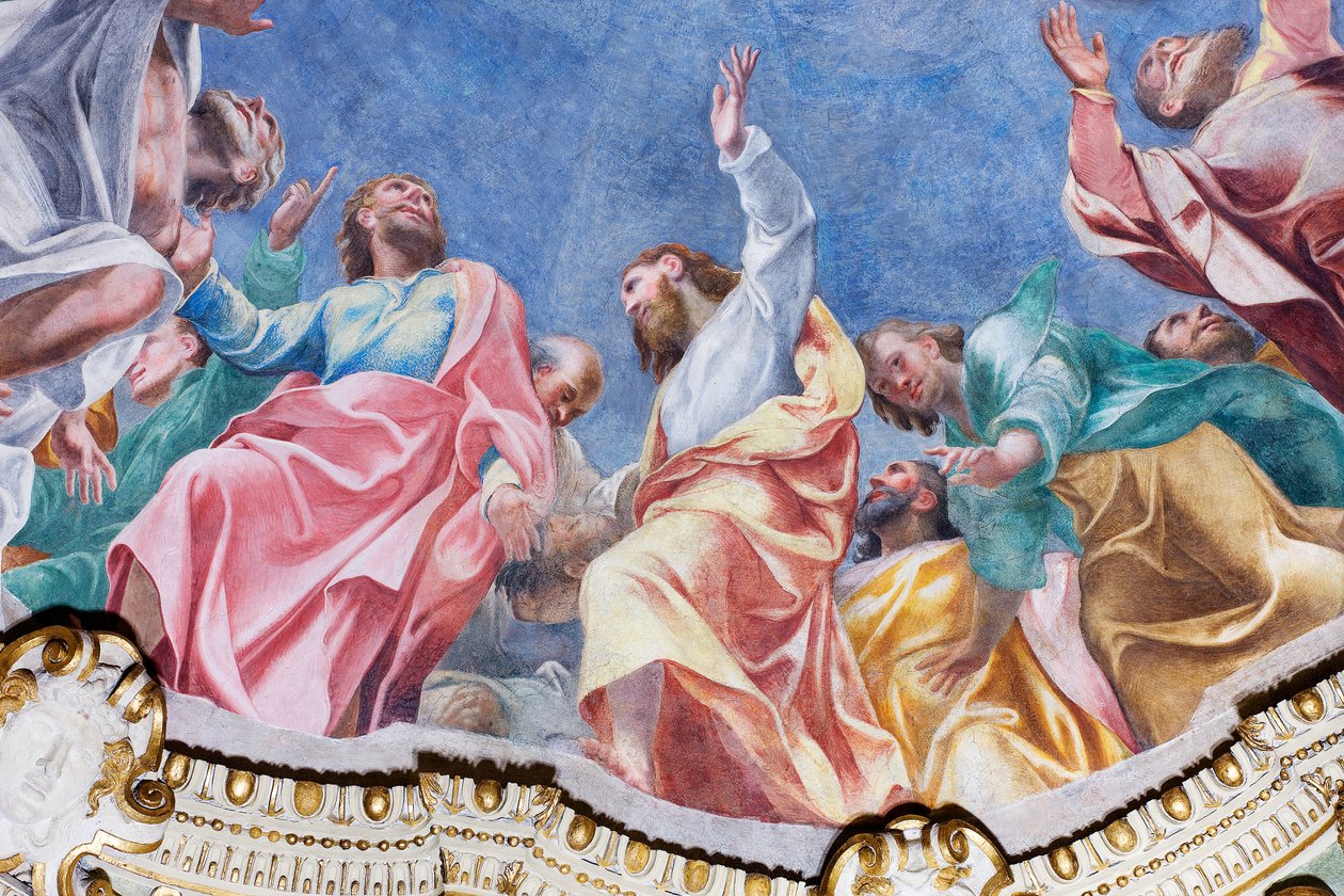 Discesa dello Spirito Santo sui Dodici Apostoli (dettaglio), c.1575 da Carlo Urbino