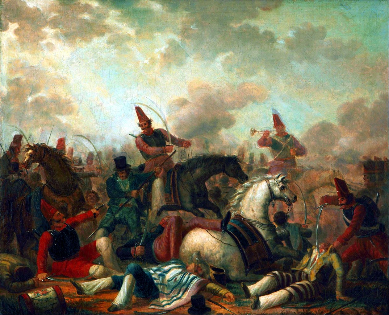 Il combattimento della cavalleria nell