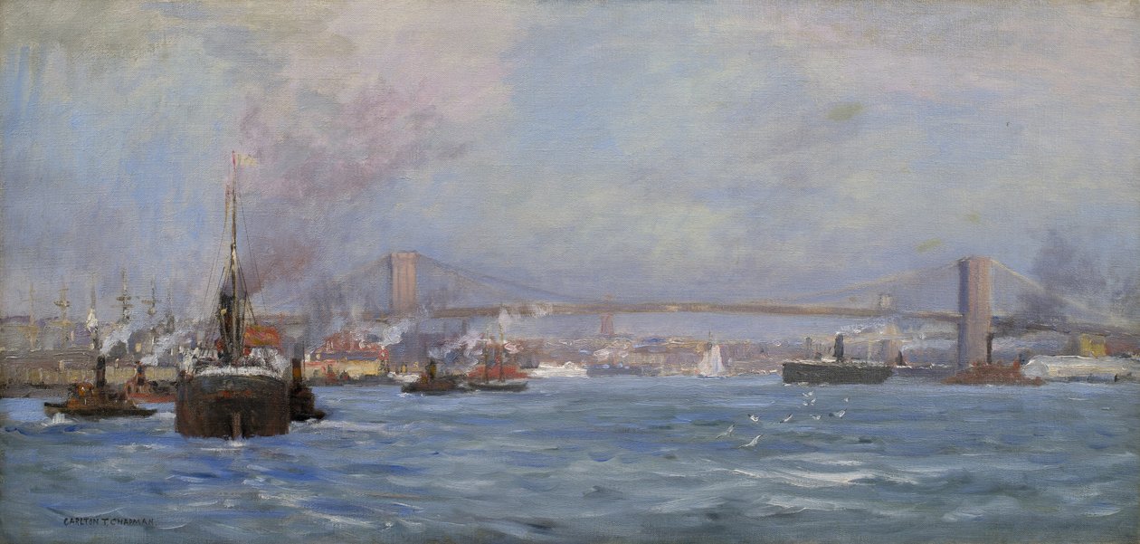 Il fiume East, NYC, 1904 da Carlton Theodore Chapman
