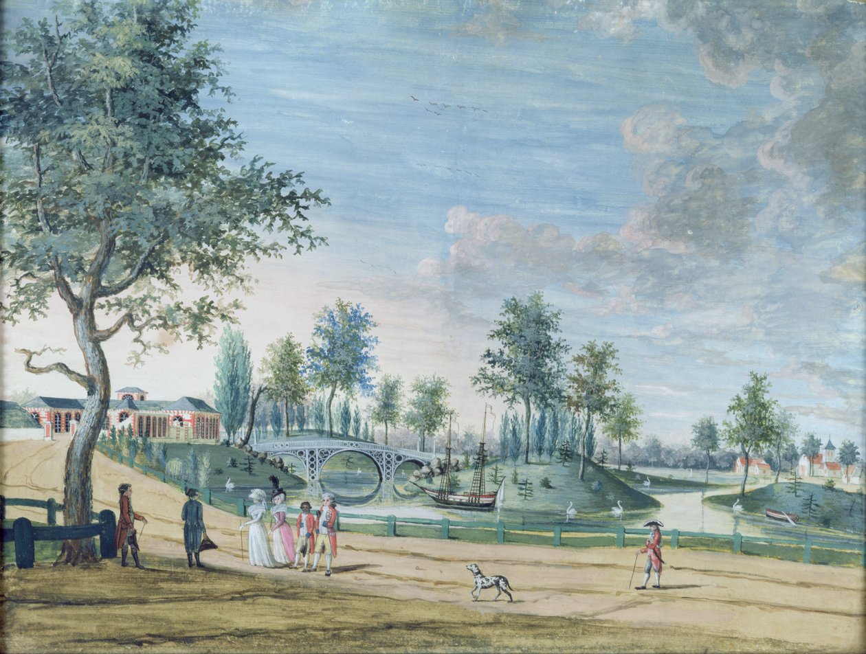 Ponte ferroviario, Parc du Raincy (Il Duca e la Duchessa di Chartres in viaggio verso l