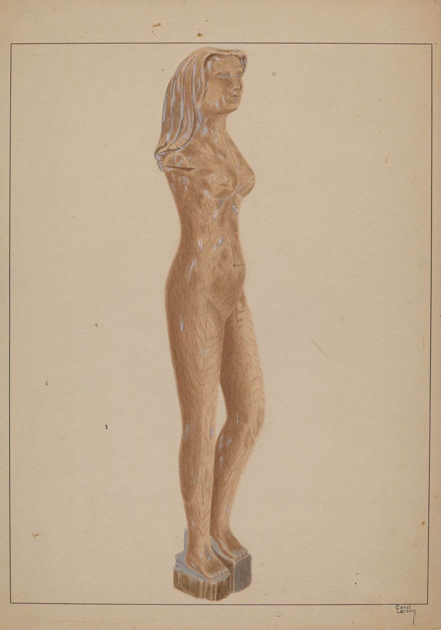 Nudo scolpito da Carol Larson