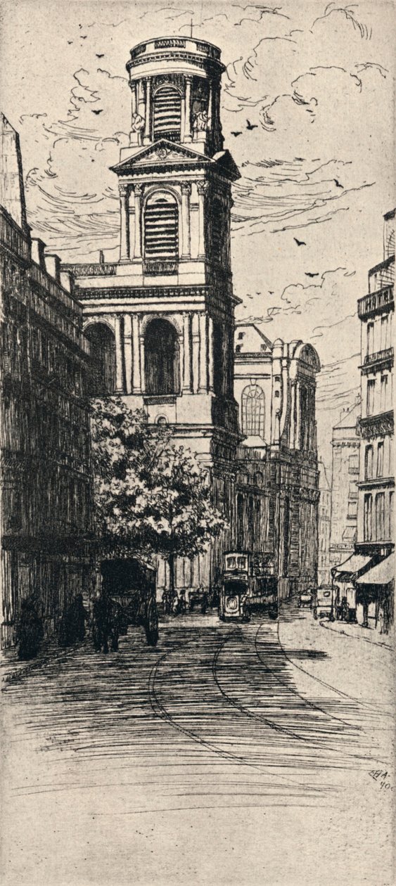 La chiesa di Saint-Sulpice da Caroline Helena Armington