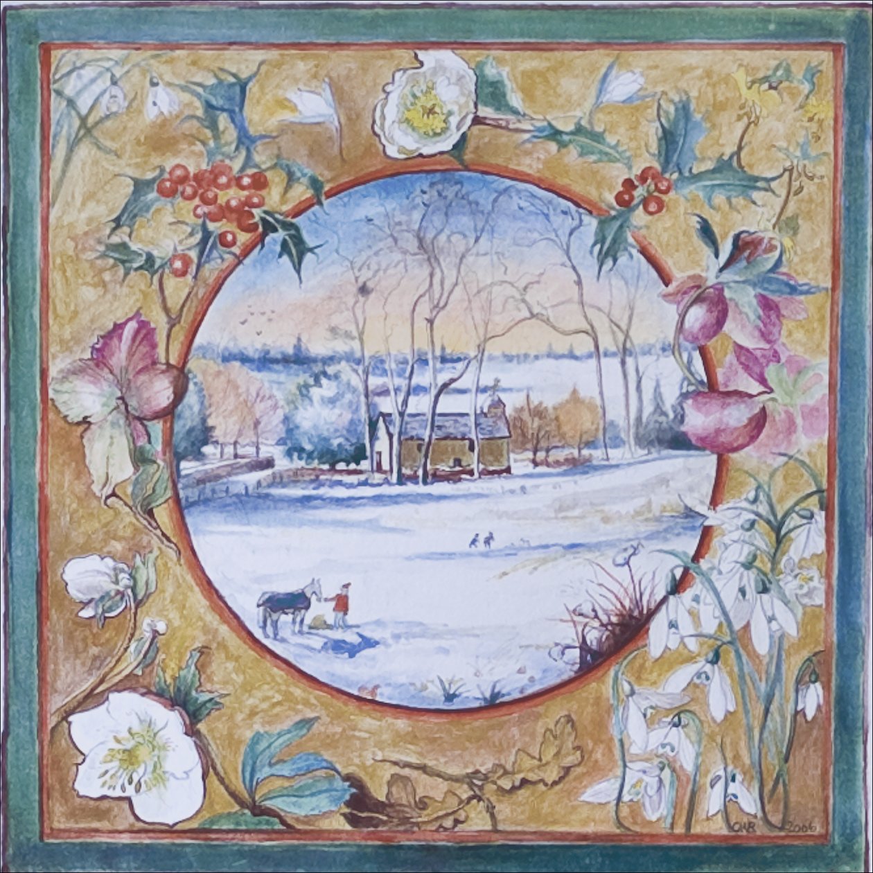 Mattina di Natale, Little Somborne, 2007 da Caroline Hervey Bathurst