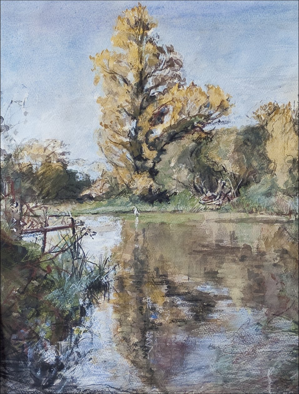Inizio autunno sul fiume Test, 2007 da Caroline Hervey Bathurst