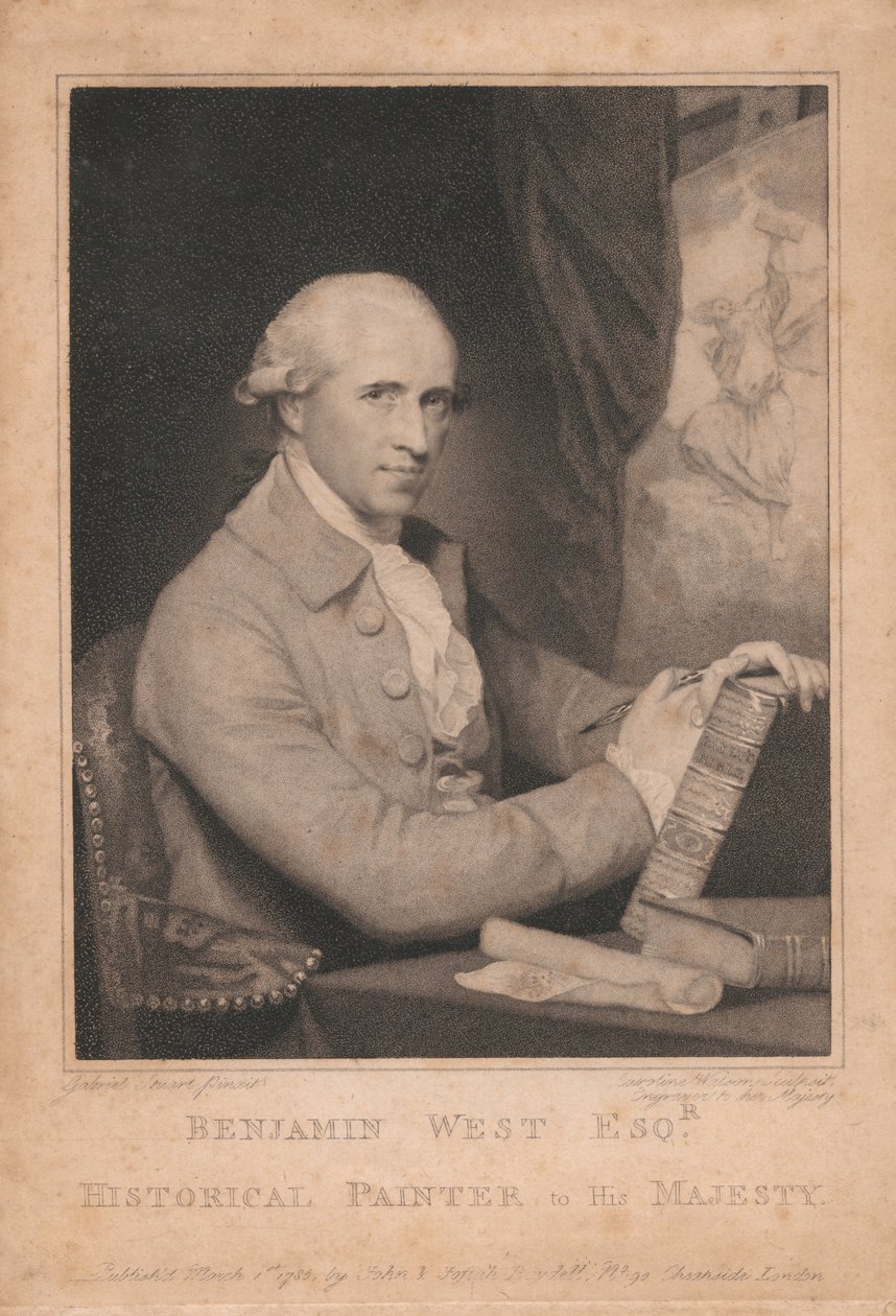 Benjamin West Esq., pittore storico di Sua Maestà da Caroline Watson