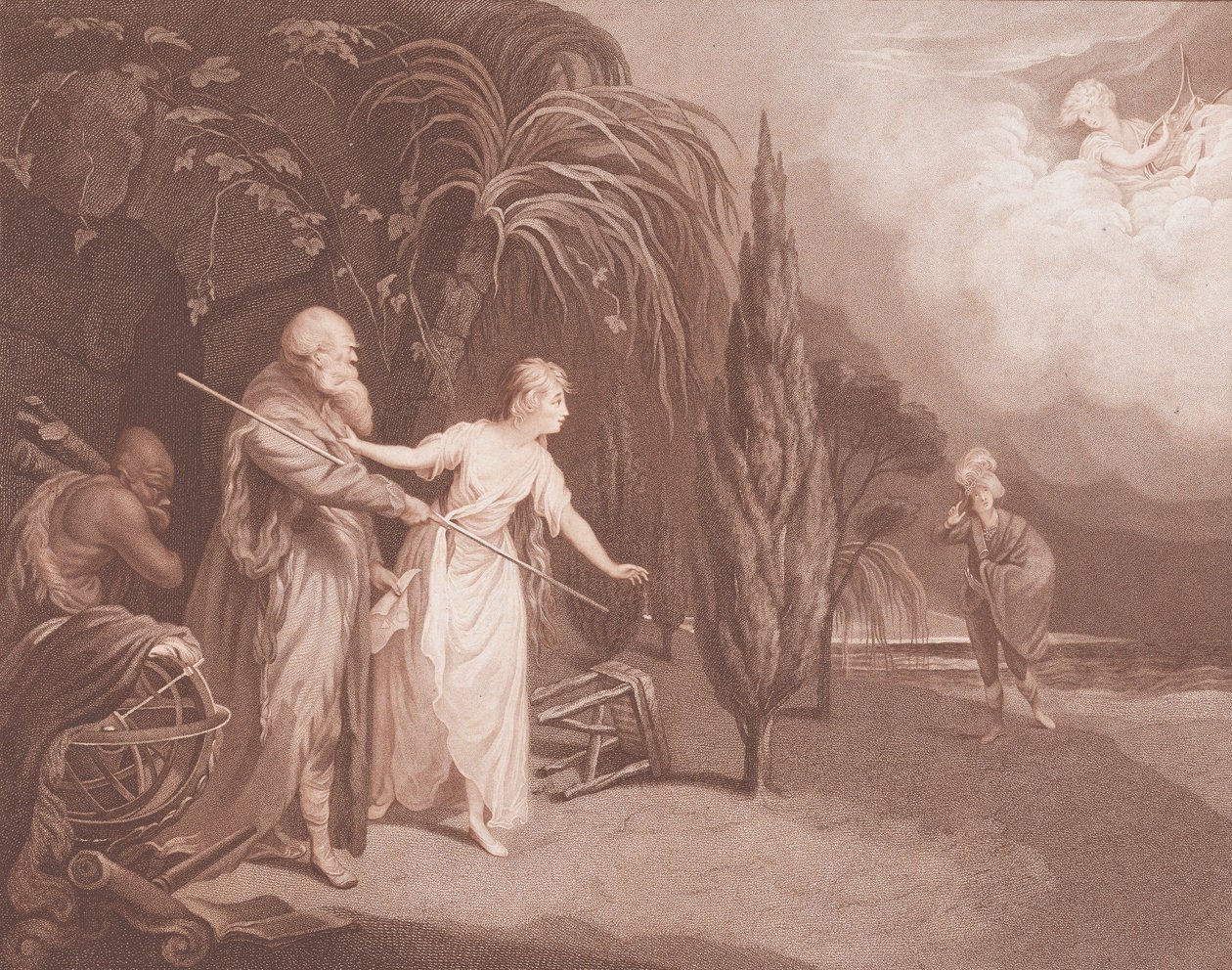 Miranda, La tempesta di Shakespeare, Atto 1, Scena 2 da Caroline Watson