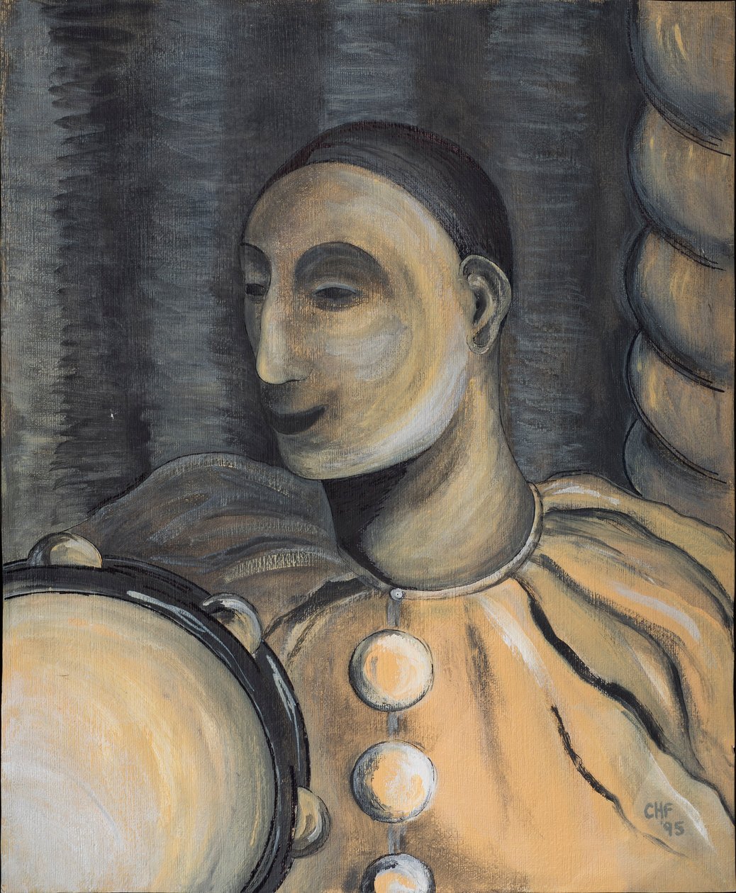 Clown con Tamburello, 1995 da Carolyn Hubbard Ford