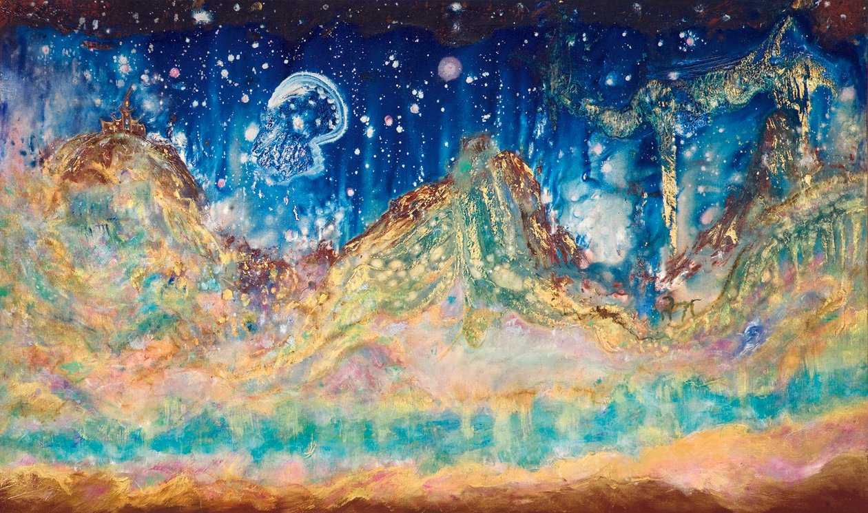Sogno di Itaca, 2005 (acrilico e inchiostro su tela) da Carolyn Mary Kleefeld