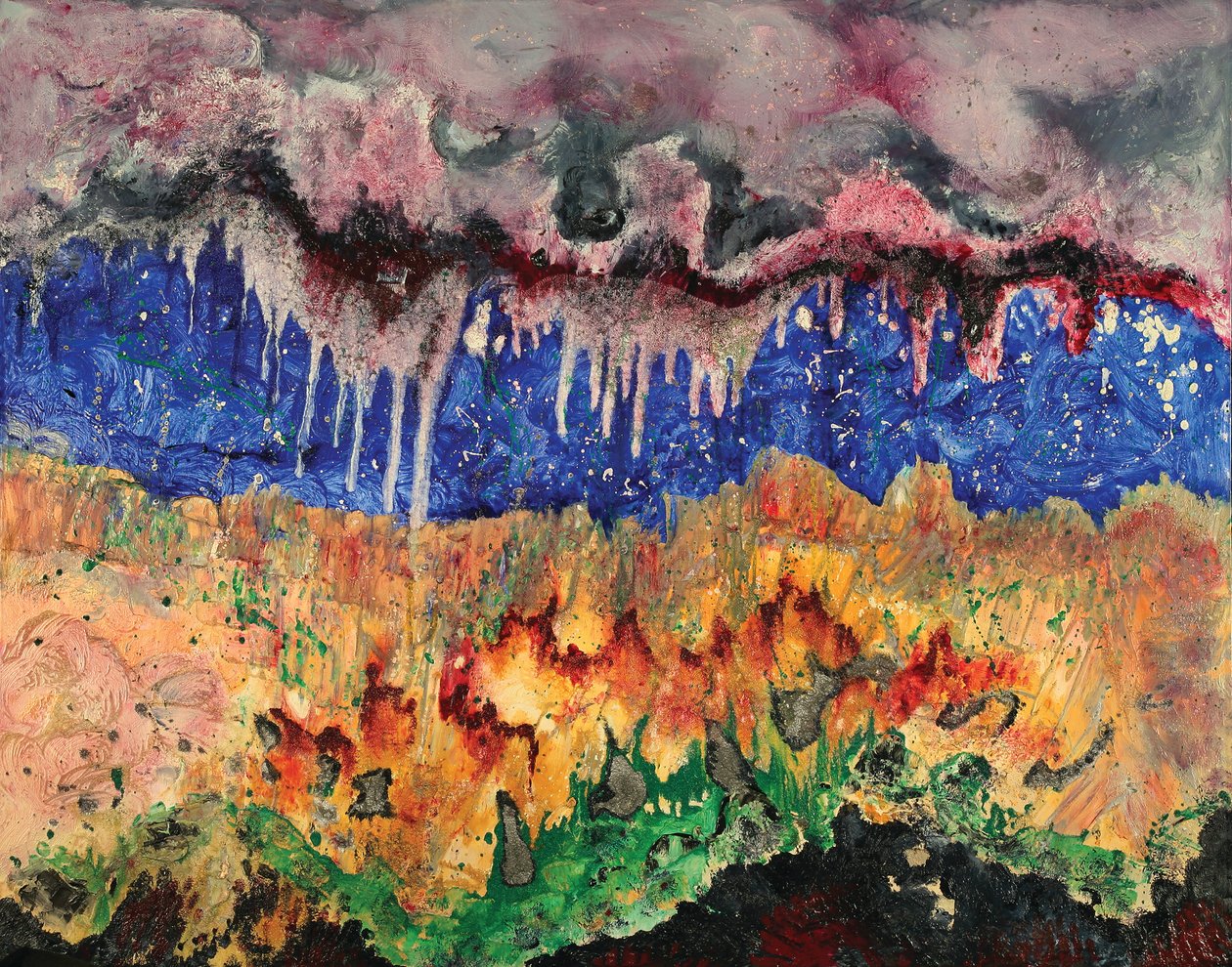 Grotta del cuore, 2006 (olio su tela) da Carolyn Mary Kleefeld