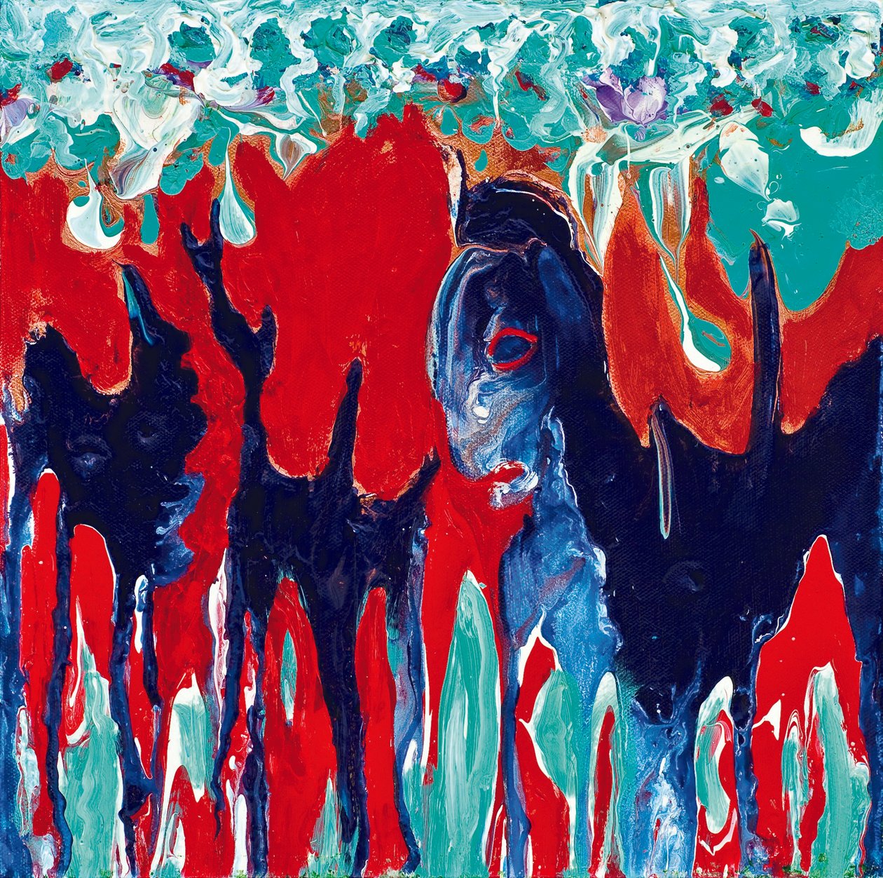 Bestie mutanti, 2011 (acrilico su tela) da Carolyn Mary Kleefeld